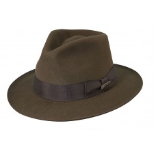 AUTHENTIC New Dorfman Pacific Indiana Jones Wool Felt Brim Fedora Hat IJ554  eb-08444435